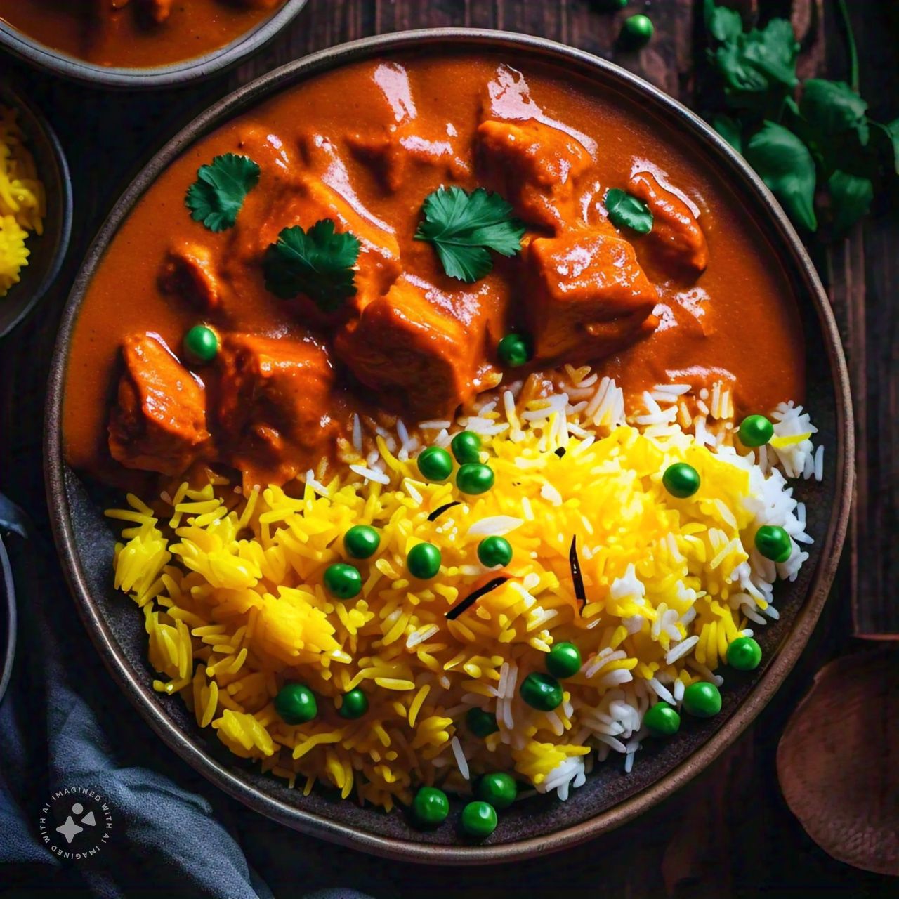 Butter Chicken With Saffron Rice