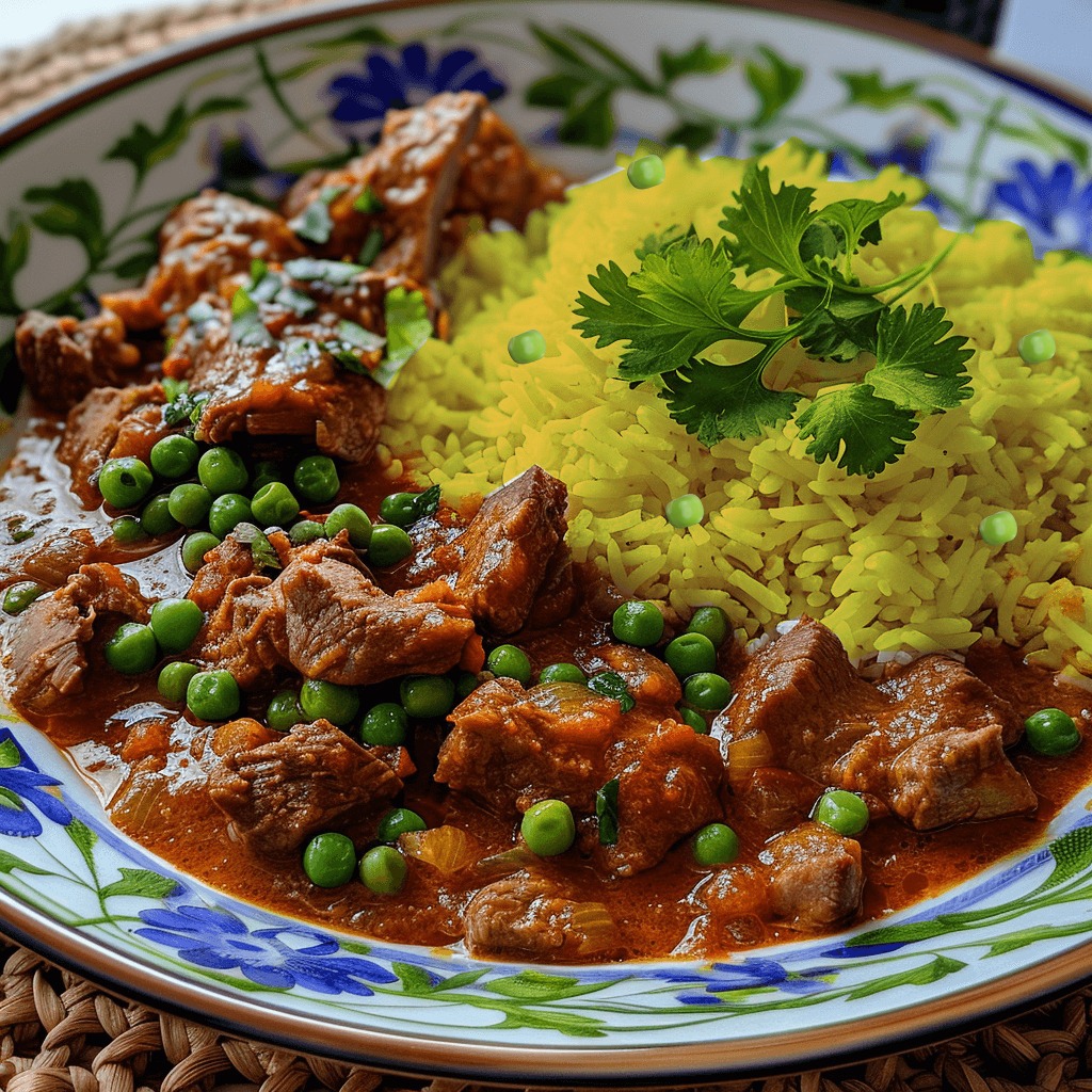 Lamb Rogan Josh with Saffron Rice