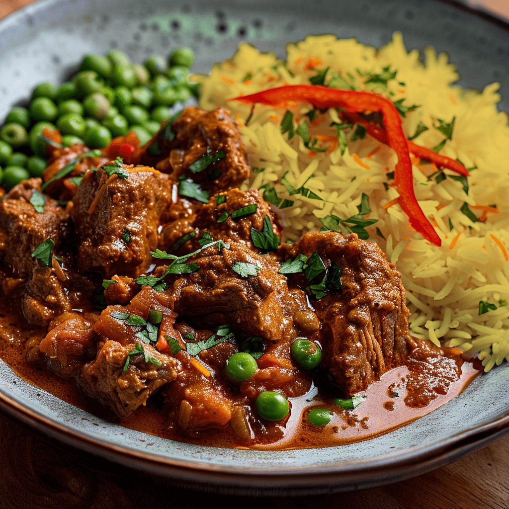 Lamb Rogan Josh with Saffron Rice