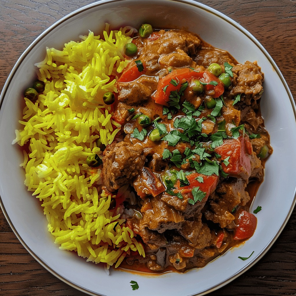 Lamb Rogan Josh with Saffron Rice