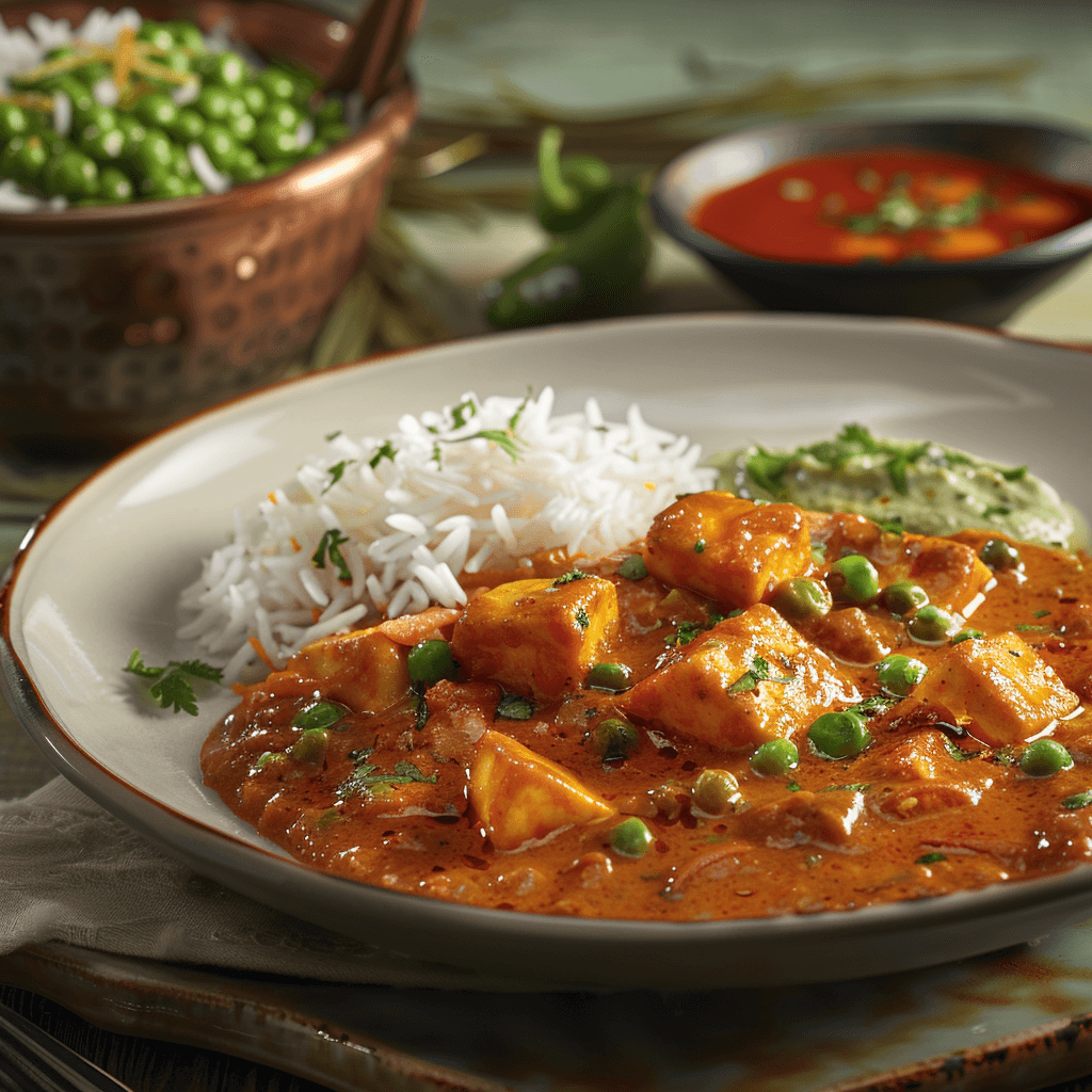 Paneer Butter Masala With Saffron Rice