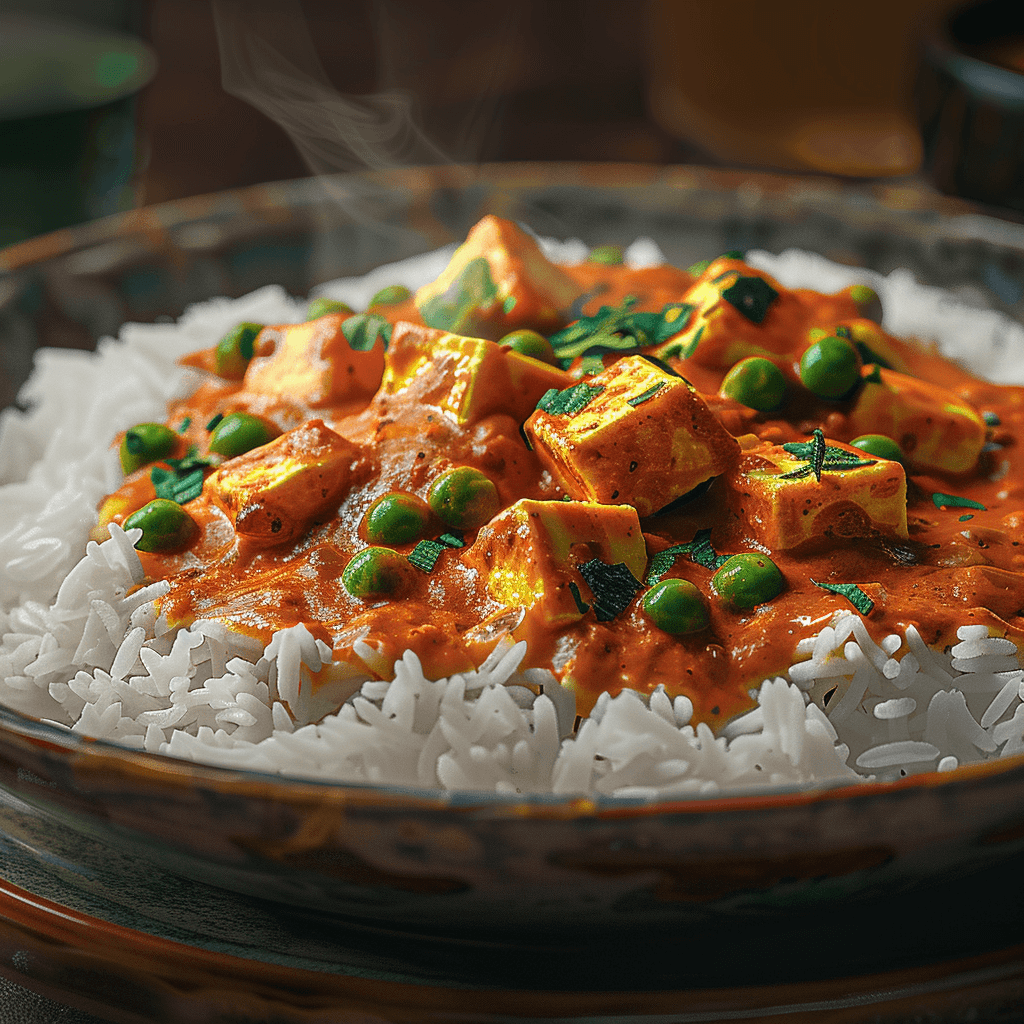 Paneer Butter Masala With Saffron Rice