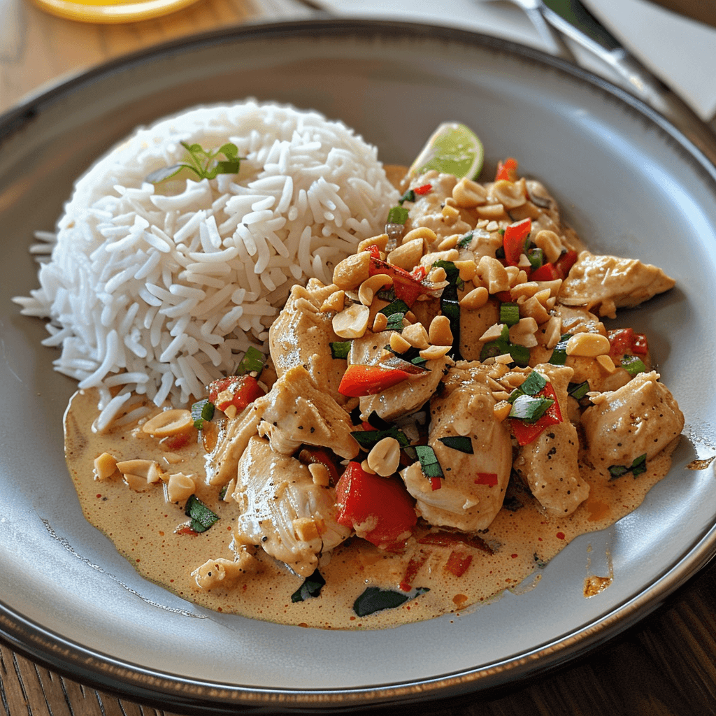 Satay Chicken With Basmati Rice