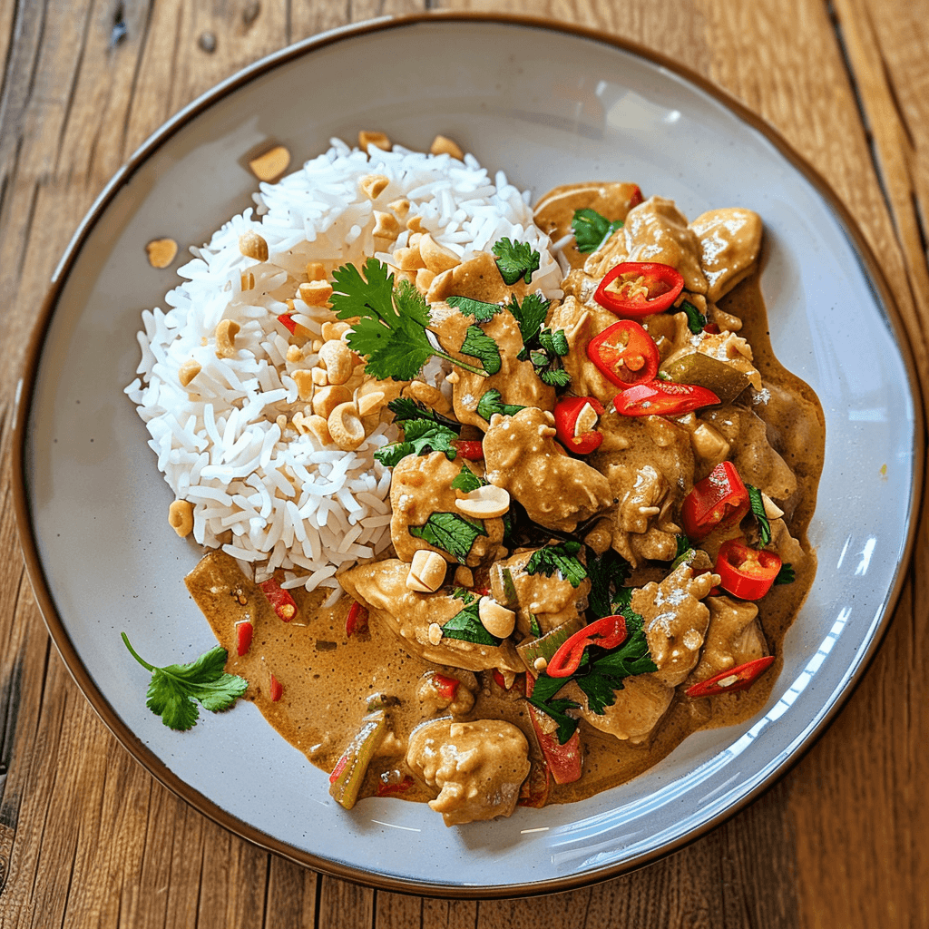 Satay Chicken With Basmati Rice