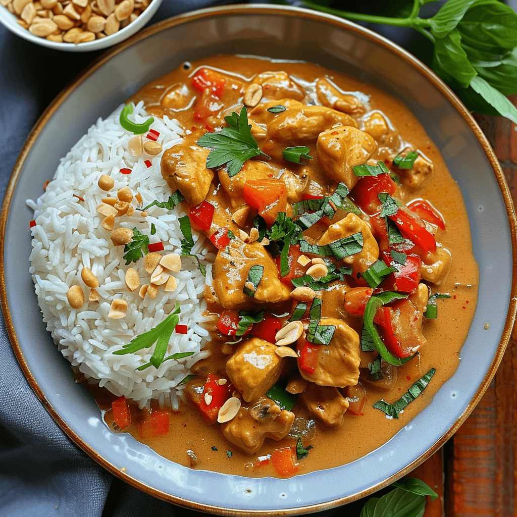 Satay Chicken With Basmati Rice